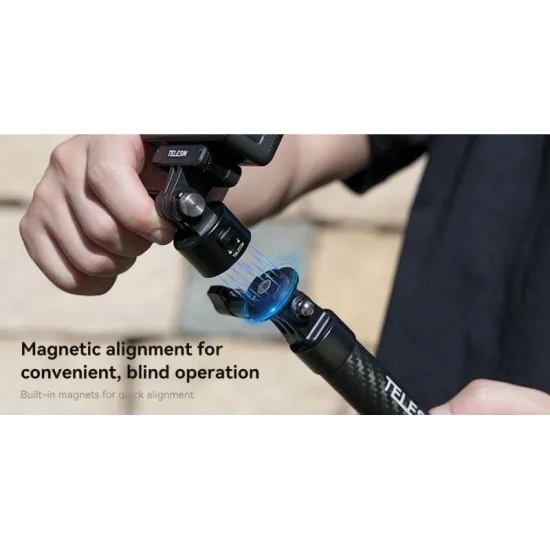 Telesin Quick Release Adapter Kit for action cameras - Black